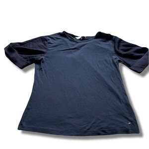 Tommy Hilfiger Navy Raglan Tee – Size XS | Essential Basic | Preppy Vibe |
